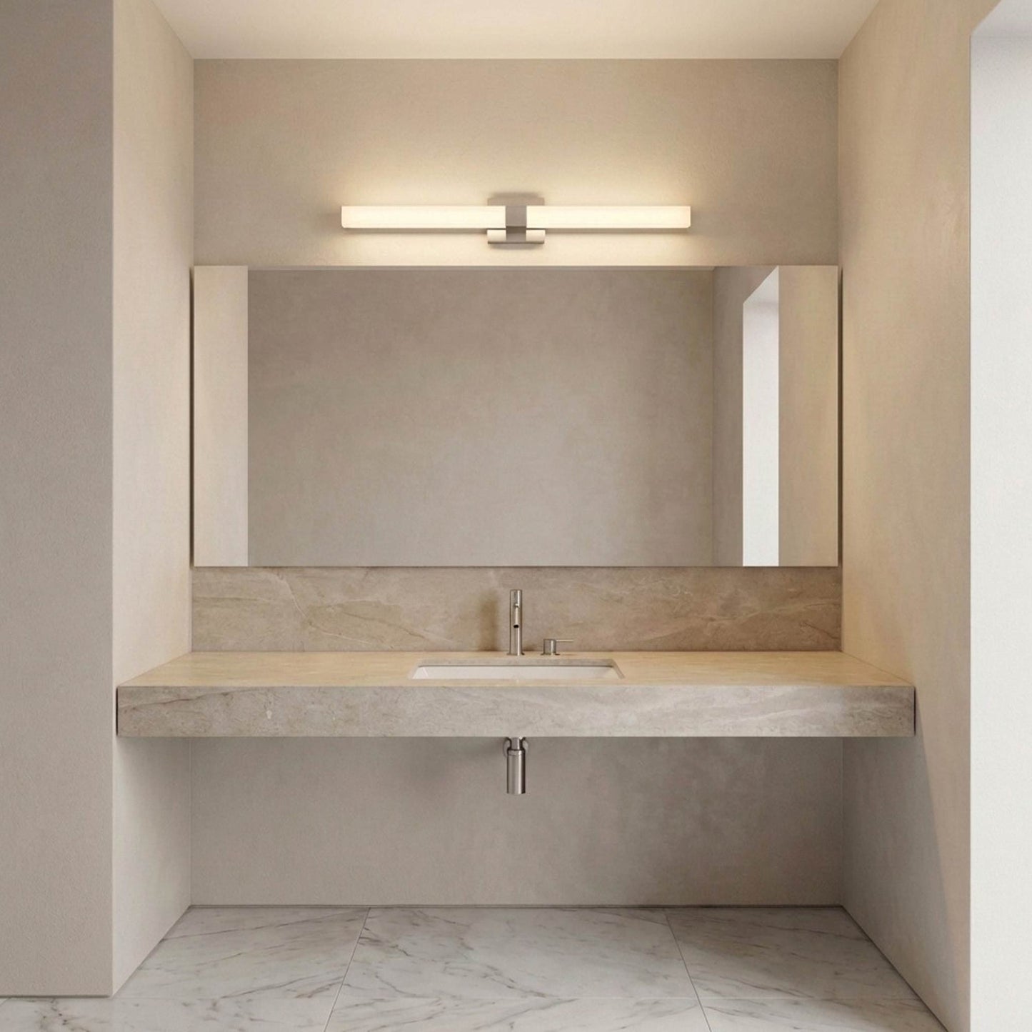 Fentress LED Bath Vanity Light in bathroom.