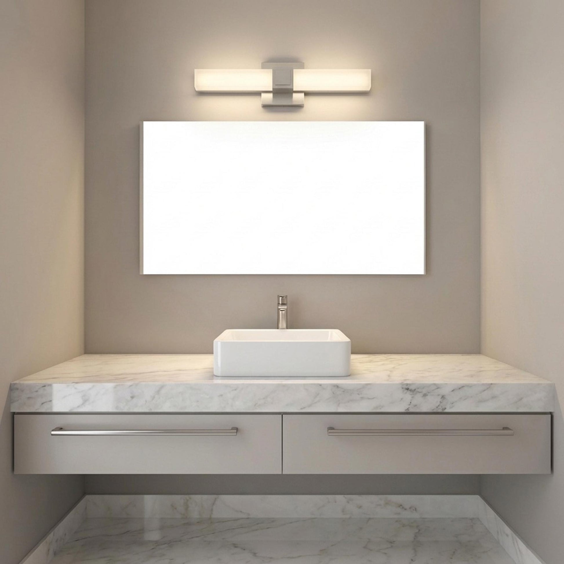 Fentress LED Bath Vanity Light in bathroom.