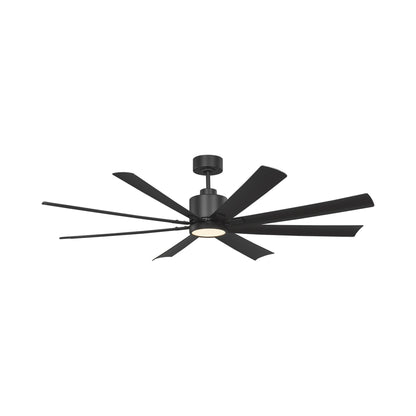 Flera Smart LED Ceiling Fan in Midnight Black/Midnight Black (65-Inch).