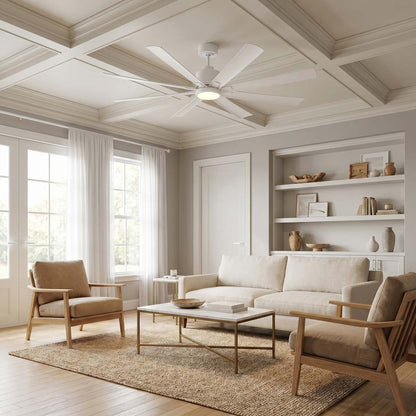 Flera Smart LED Ceiling Fan in living room.