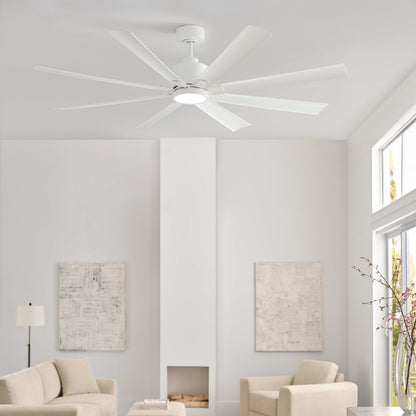 Flera Smart LED Ceiling Fan in living room.
