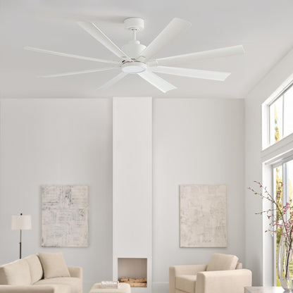 Flera Smart LED Ceiling Fan in living room.