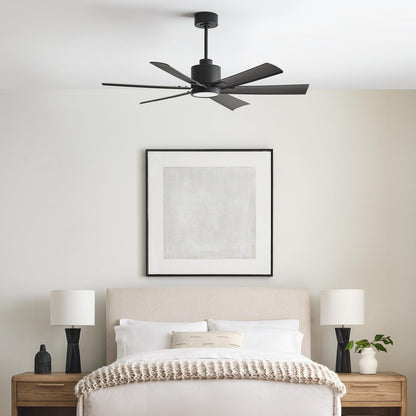 Flera Smart LED Ceiling Fan in bedroom.