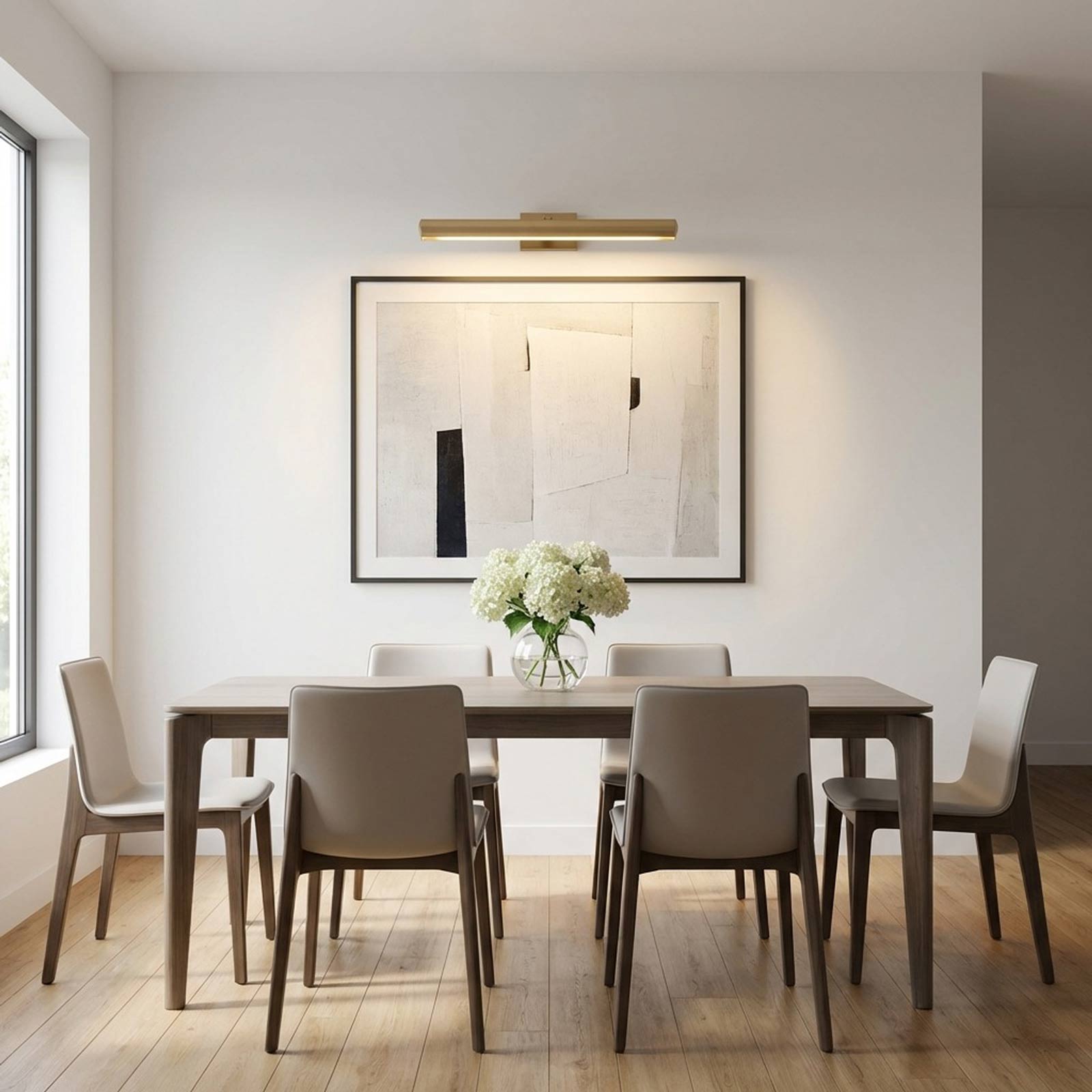 Gallery LED Picture Light in dining room.