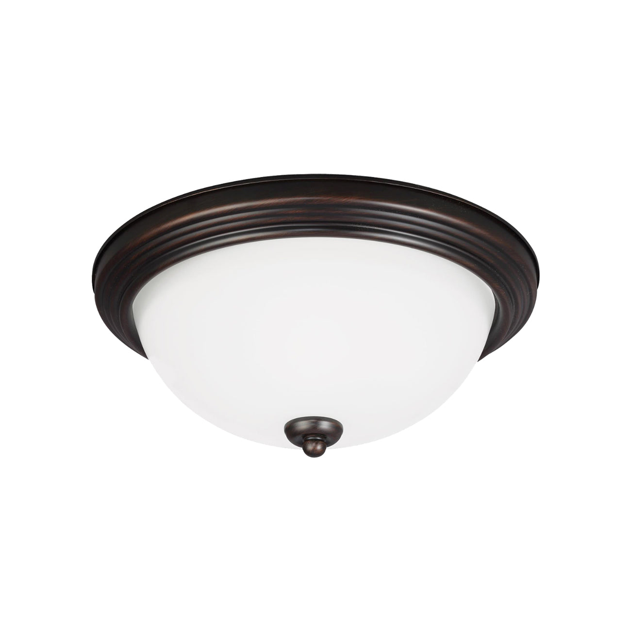 Geary Bronze Flush Mount Ceiling Light (2-Light).