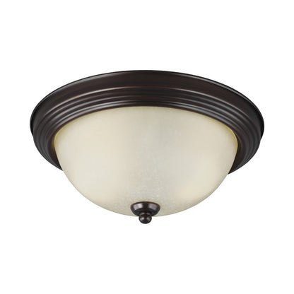 Geary Flush Mount Ceiling Light in Bronze (2-Light).