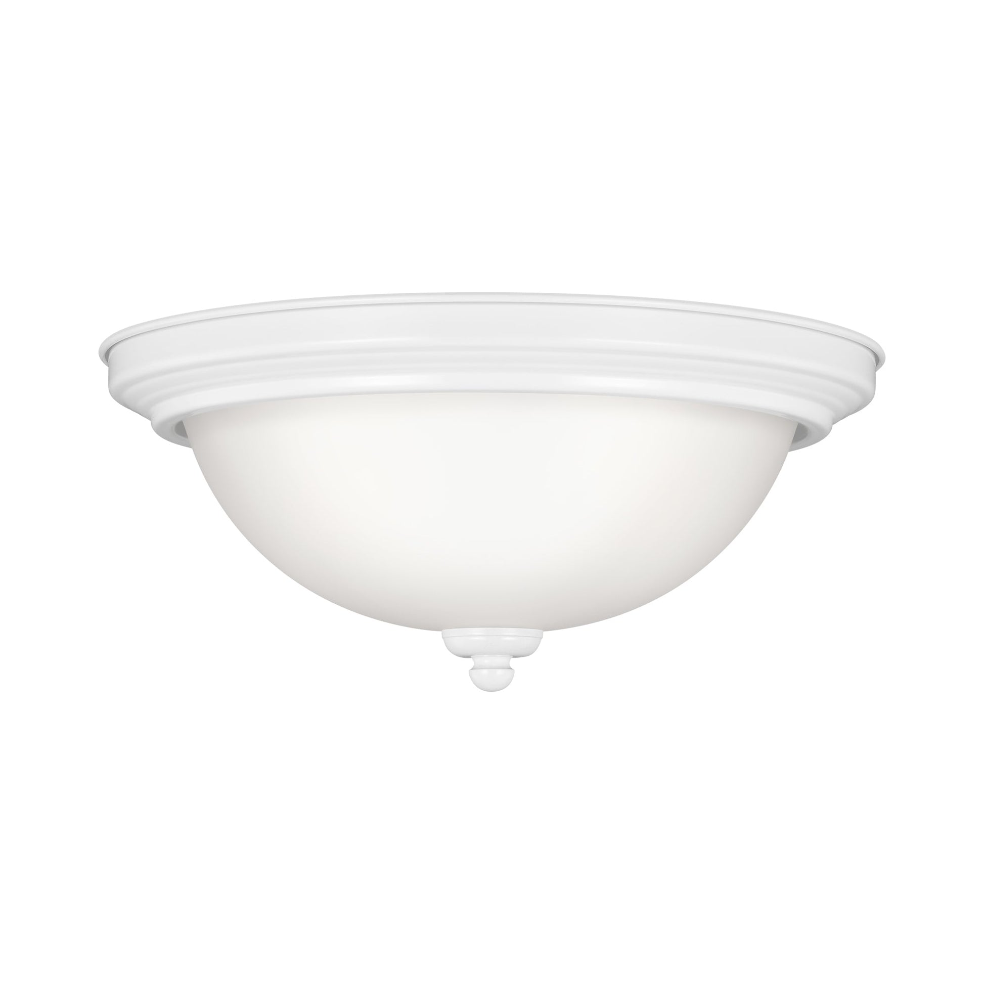 Geary Flush Mount Ceiling Light in White (2-Light).