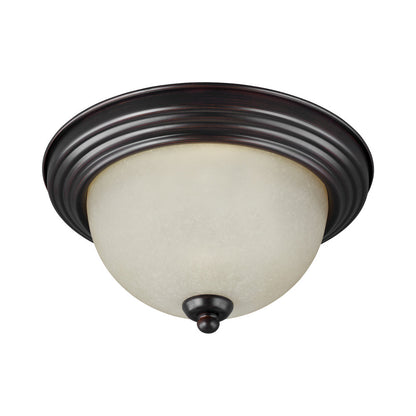 Geary Flush Mount Ceiling Light in Bronze (3-Light).