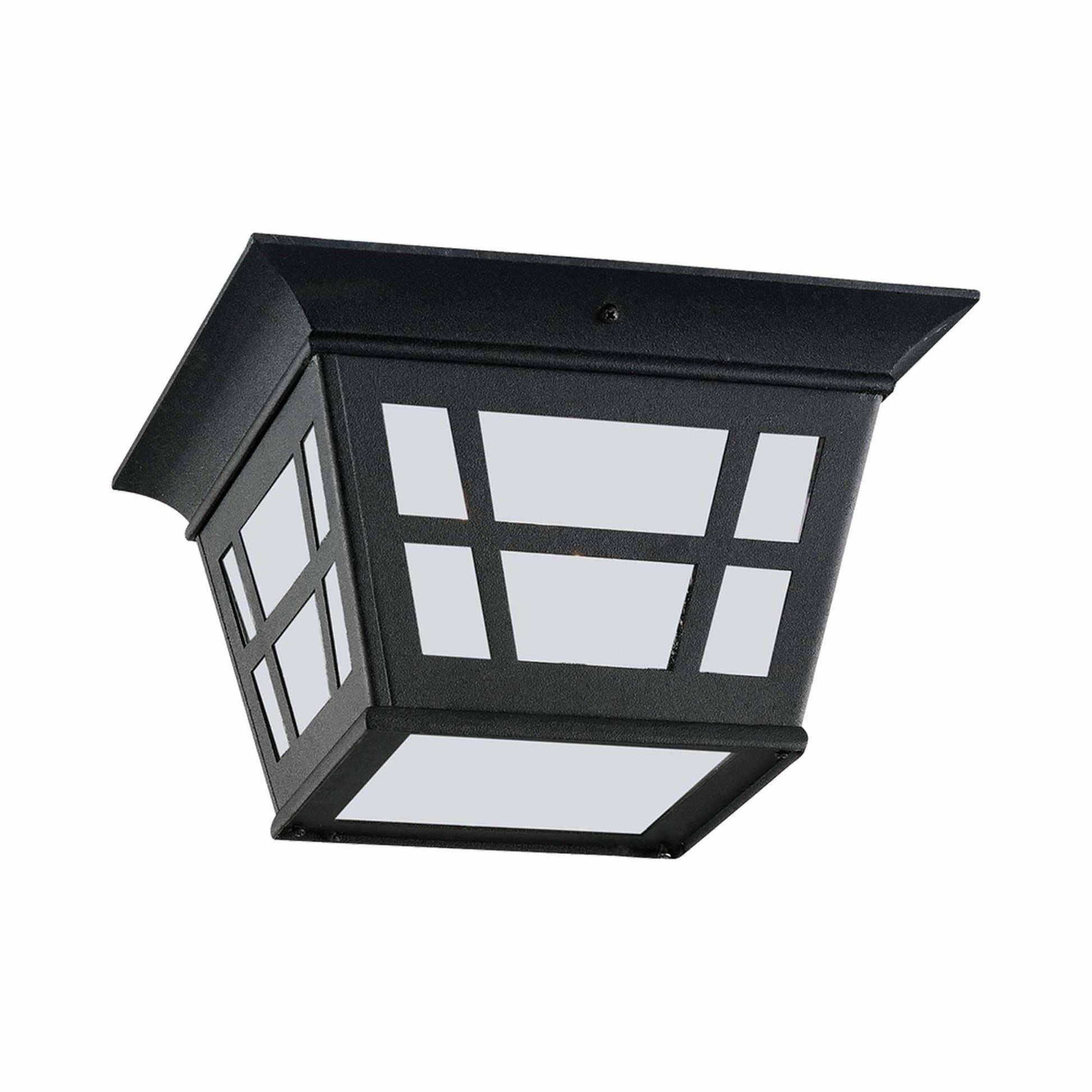 Herrington Outdoor Flush Mount Ceiling Light (Etched).