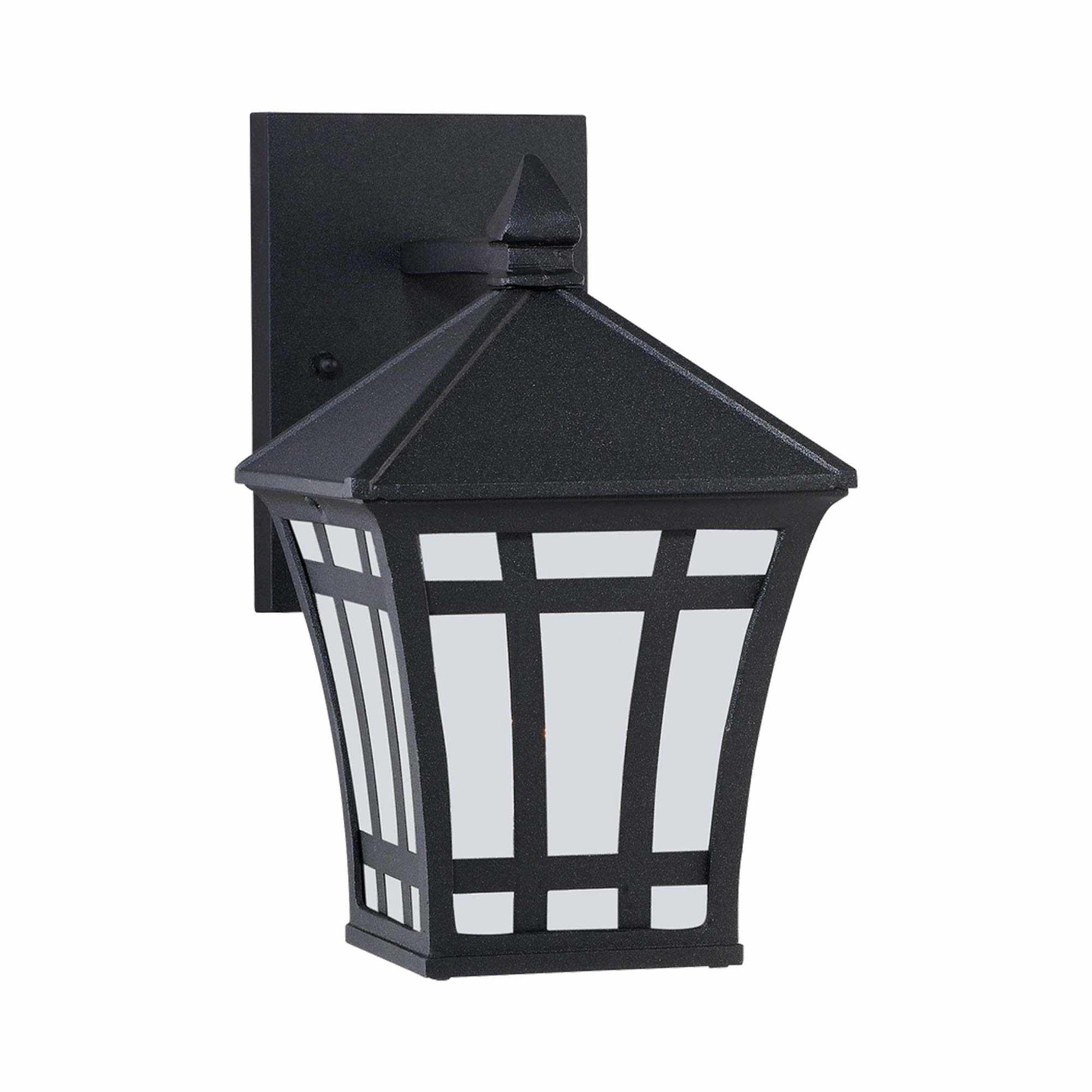 Herrington Outdoor Wall Light in Etched (10-Inch).