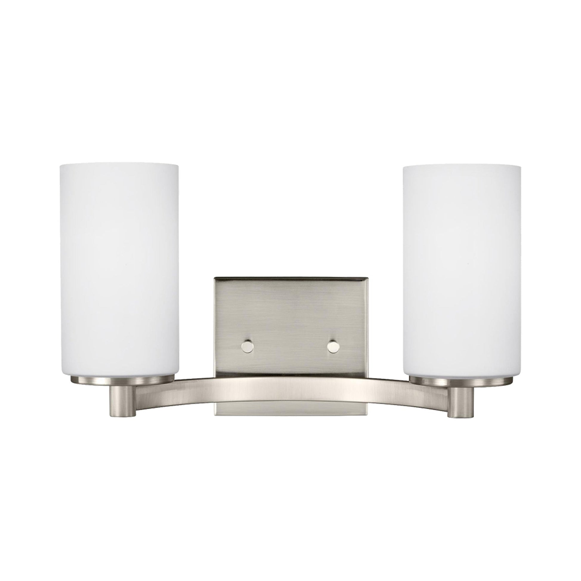 Hettinger Bath Wall Light in Brushed Nickel (2-Light).