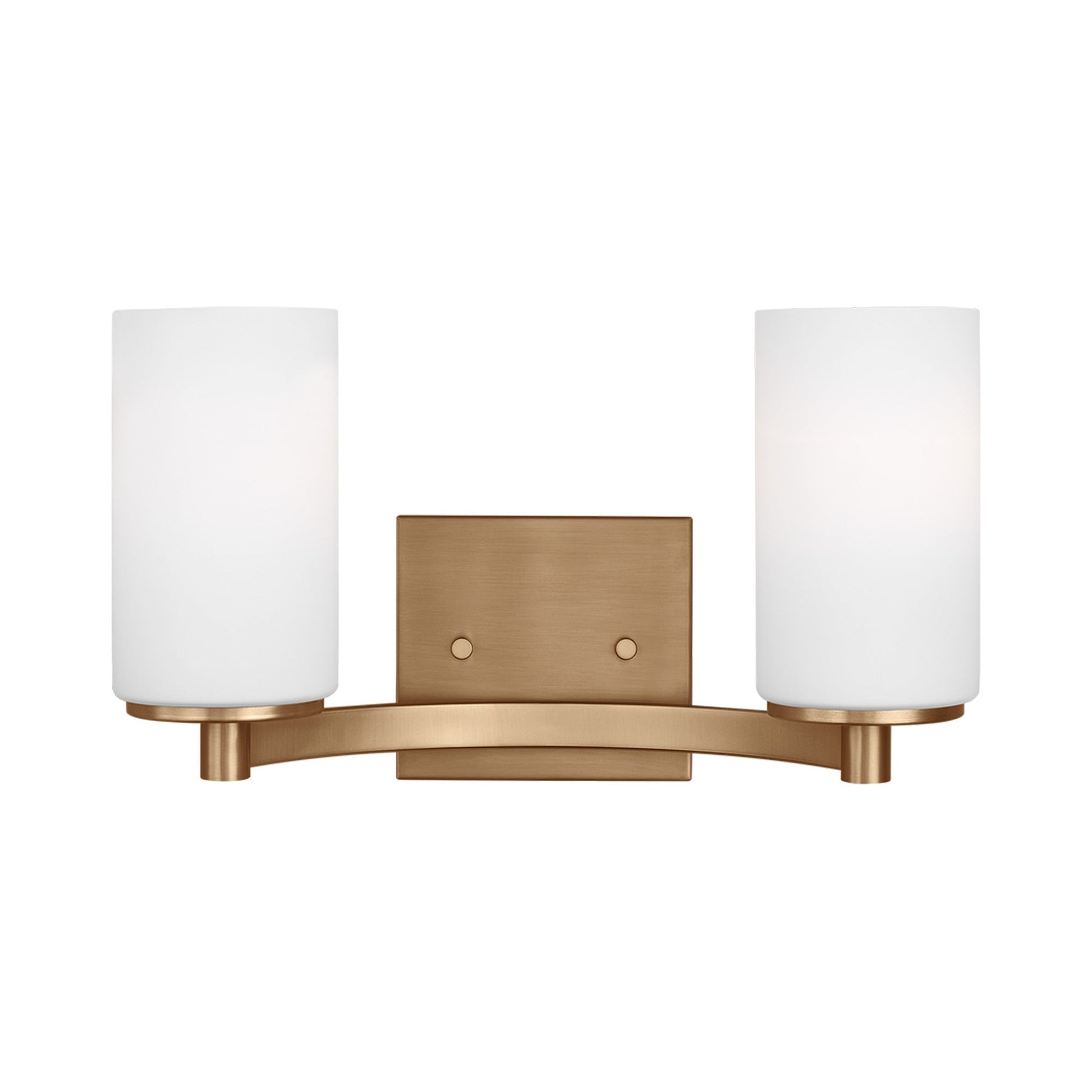 Hettinger Bath Wall Light in Satin Brass (2-Light).
