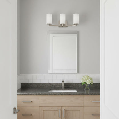 Hettinger Bath Wall Light in bathroom.