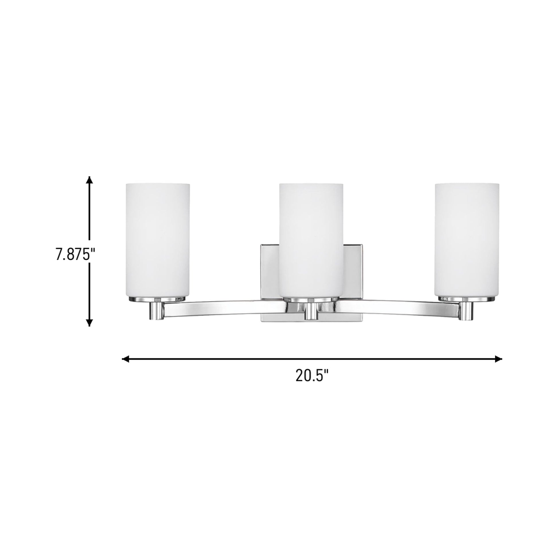 Hettinger Bath Wall Light - line drawing.
