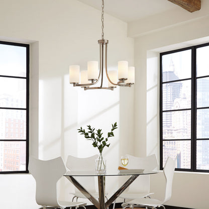 Hettinger Chandelier in living room.