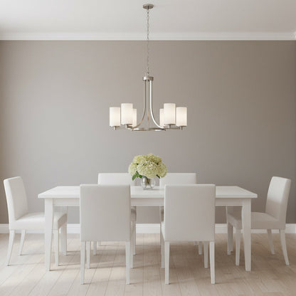 Hettinger Chandelier in dining room.