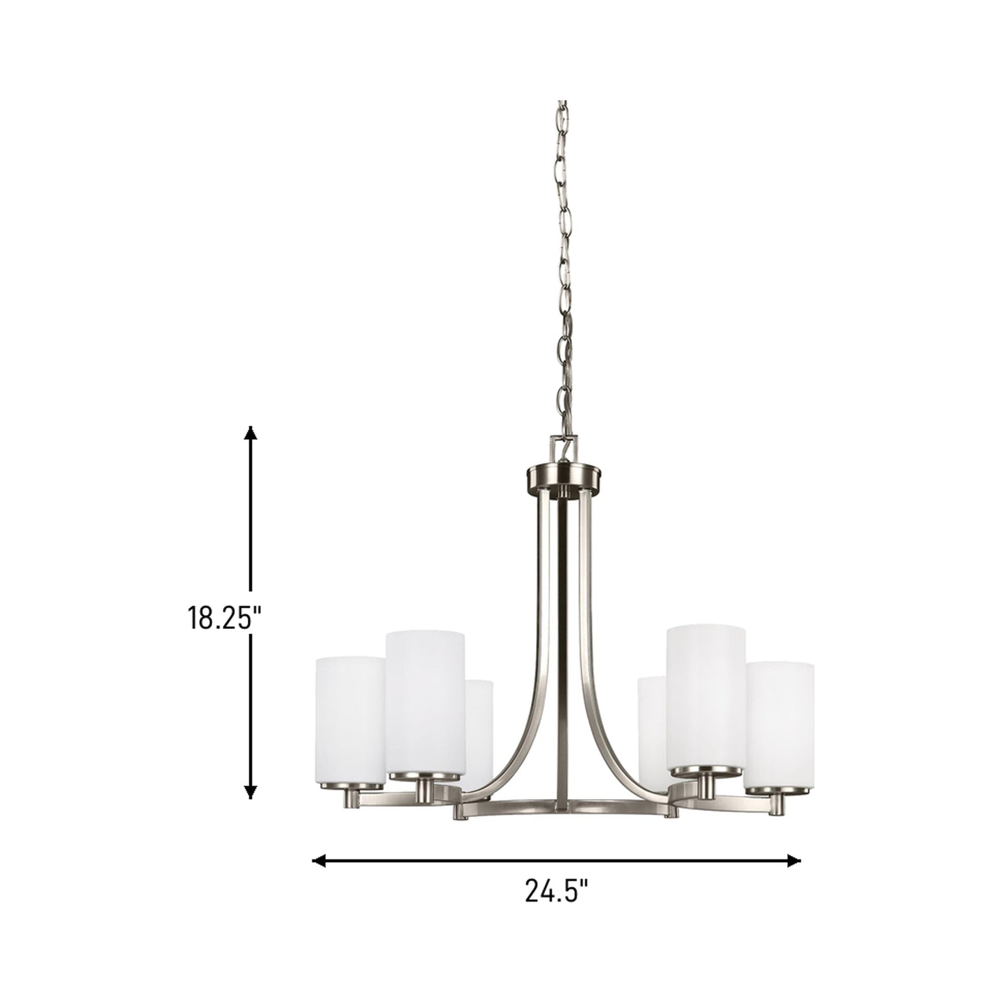 Hettinger Chandelier - line drawing.