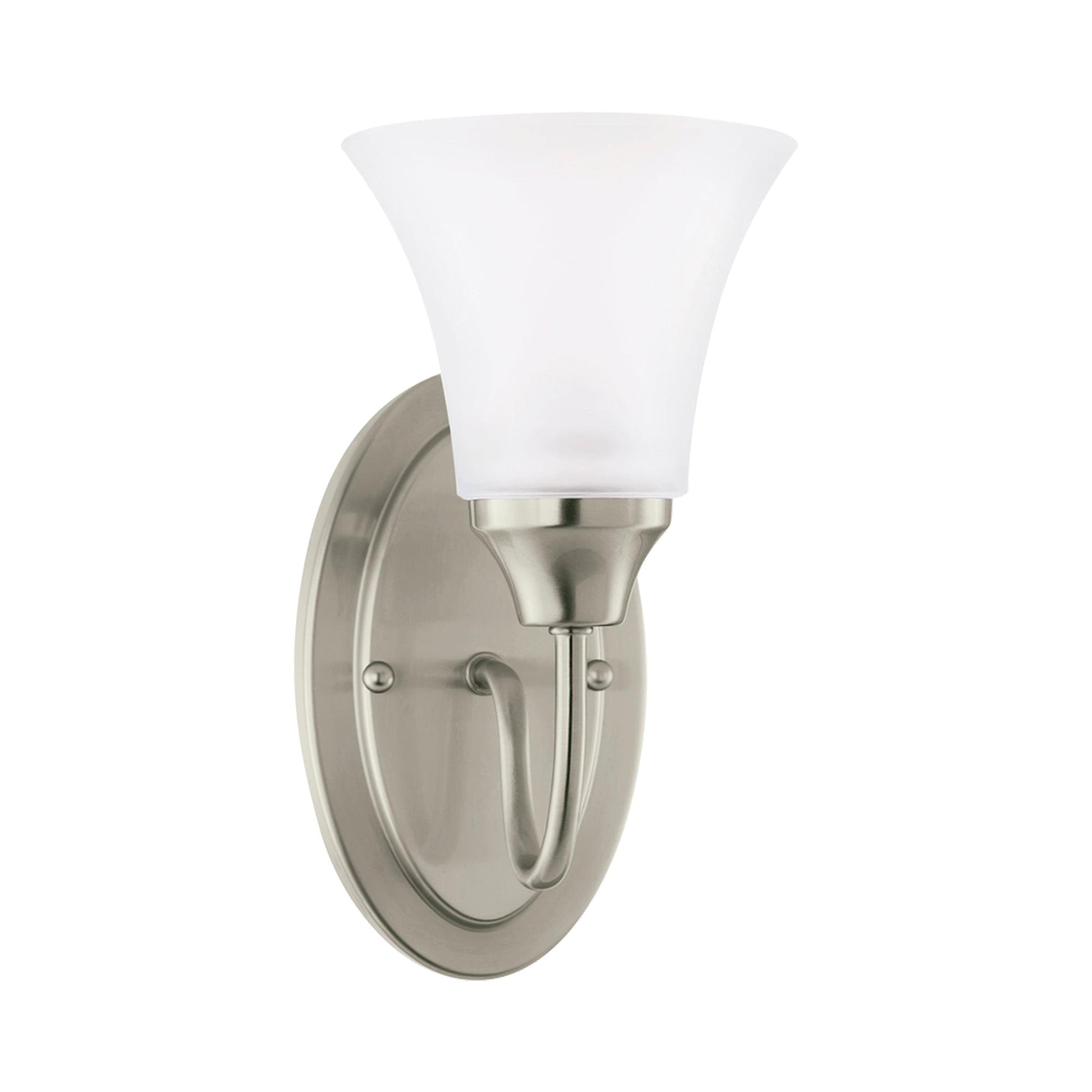Holman Bath Wall Light in Brushed Nickel (1-Light).