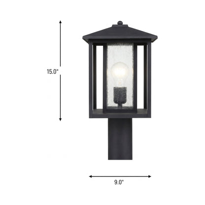 Hunnington Outdoor Post Light - line drawing.