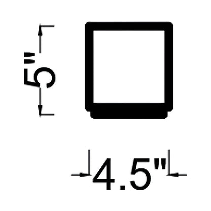 Huntwick Round Outdoor LED Wall Light - line drawing.