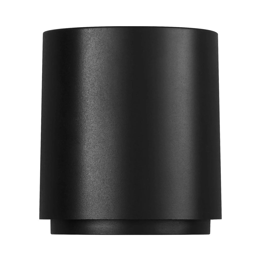 Huntwick Round Outdoor LED Wall Light in Detail.