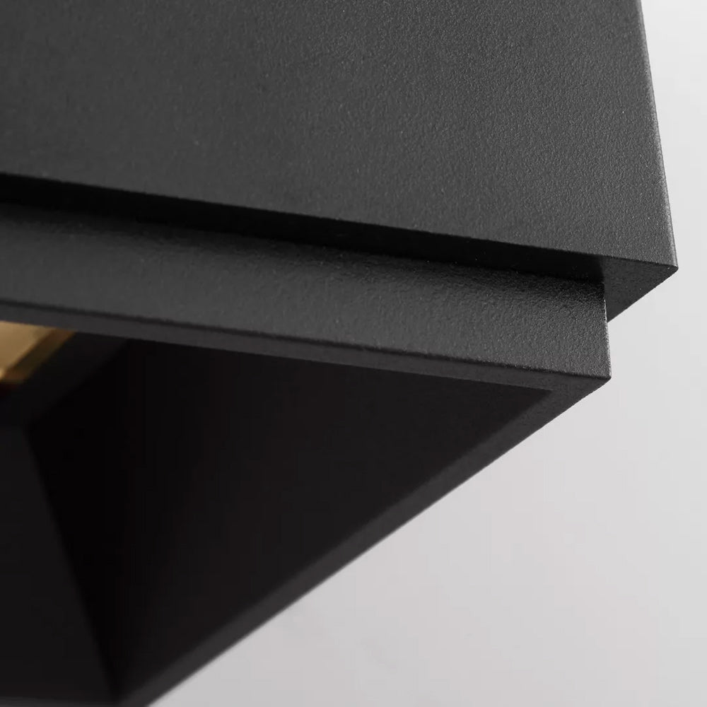 Huntwick Square Outdoor LED Wall Light in Detail.
