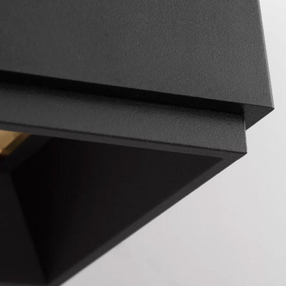 Huntwick Square Outdoor LED Wall Light in Detail.