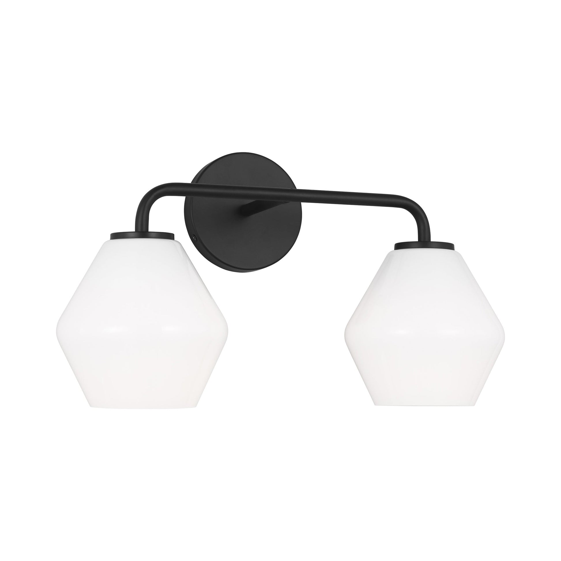 Jett Bath Vanity Light in Midnight Black (2-Light).