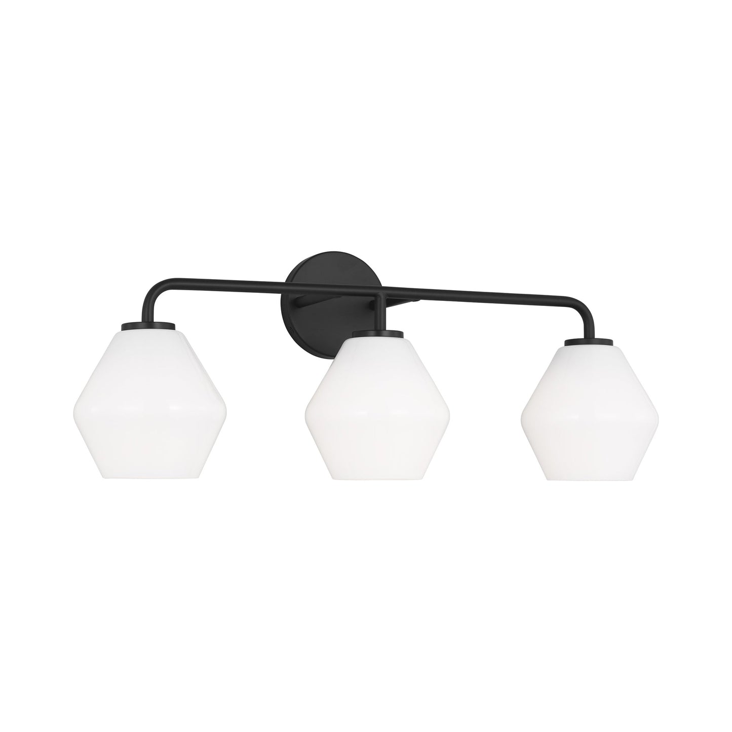 Jett Bath Vanity Light in Midnight Black (3-Light).