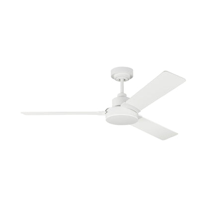 Jovie Outdoor Ceiling Fan in Matte White (52-Inch).