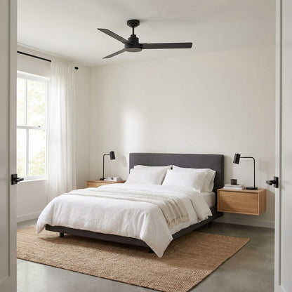 Jovie Outdoor Ceiling Fan in bedroom.