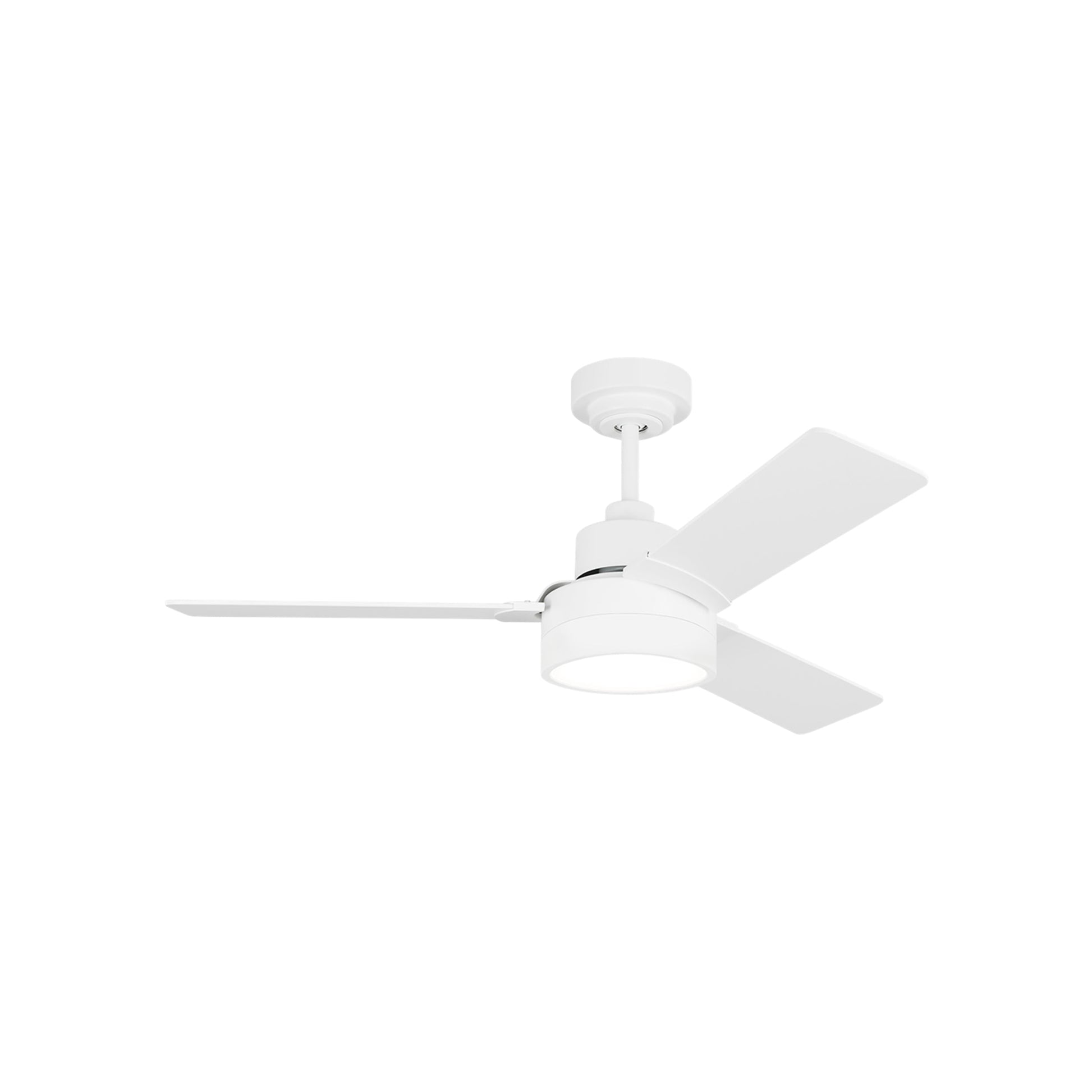Jovie Outdoor LED Ceiling Fan in Matte White (44-Inch).