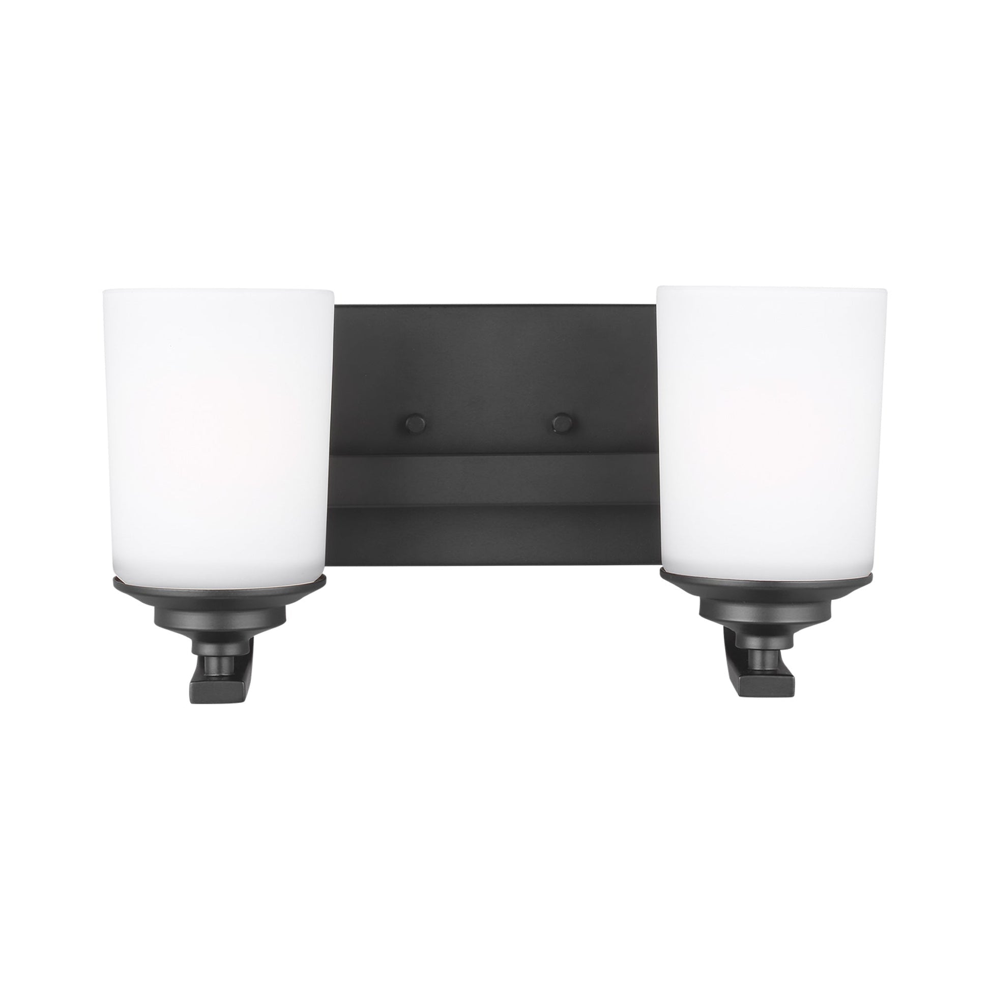 Kemal Bath Wall Light in Midnight Black (2-Light).