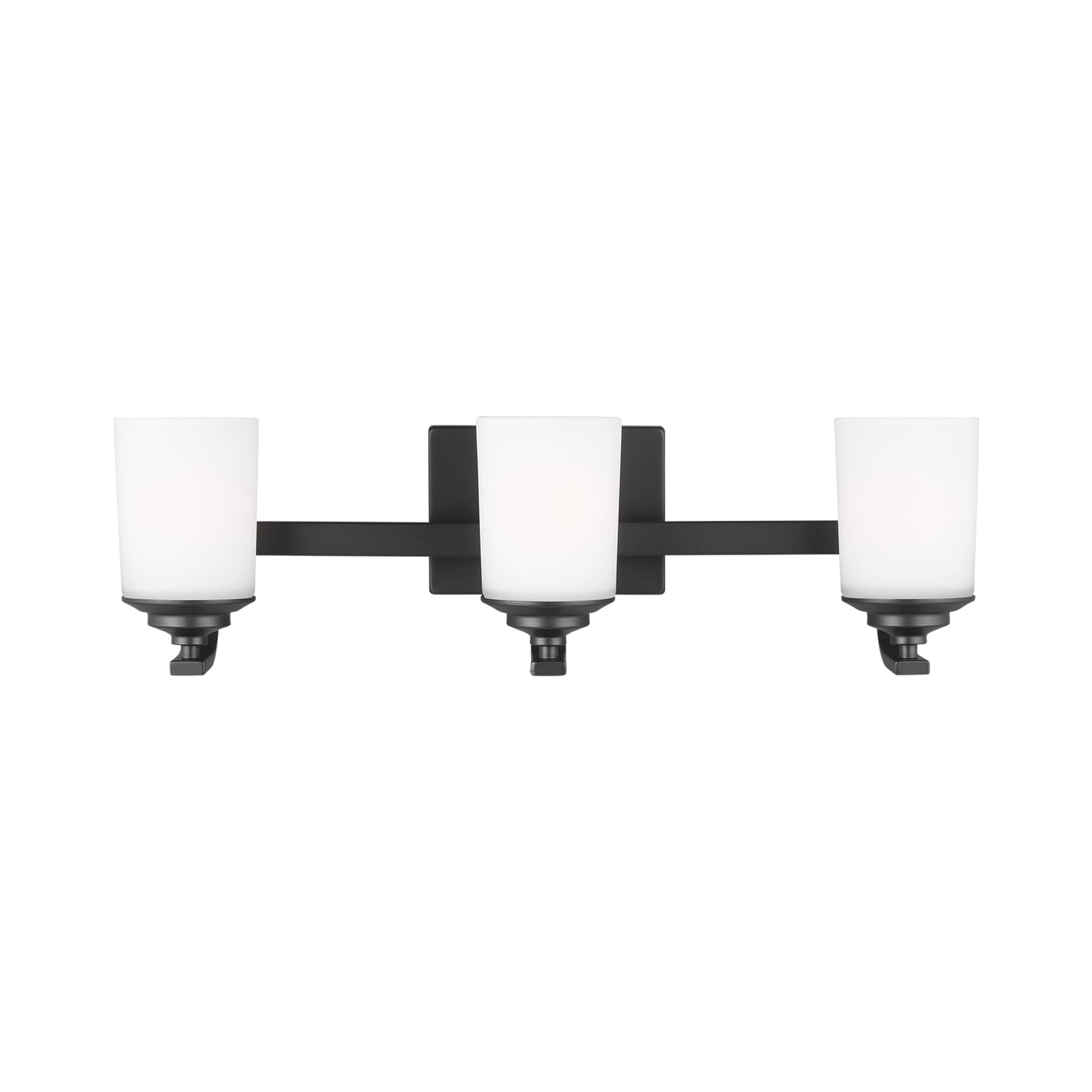 Kemal Bath Wall Light in Midnight Black (3-Light).