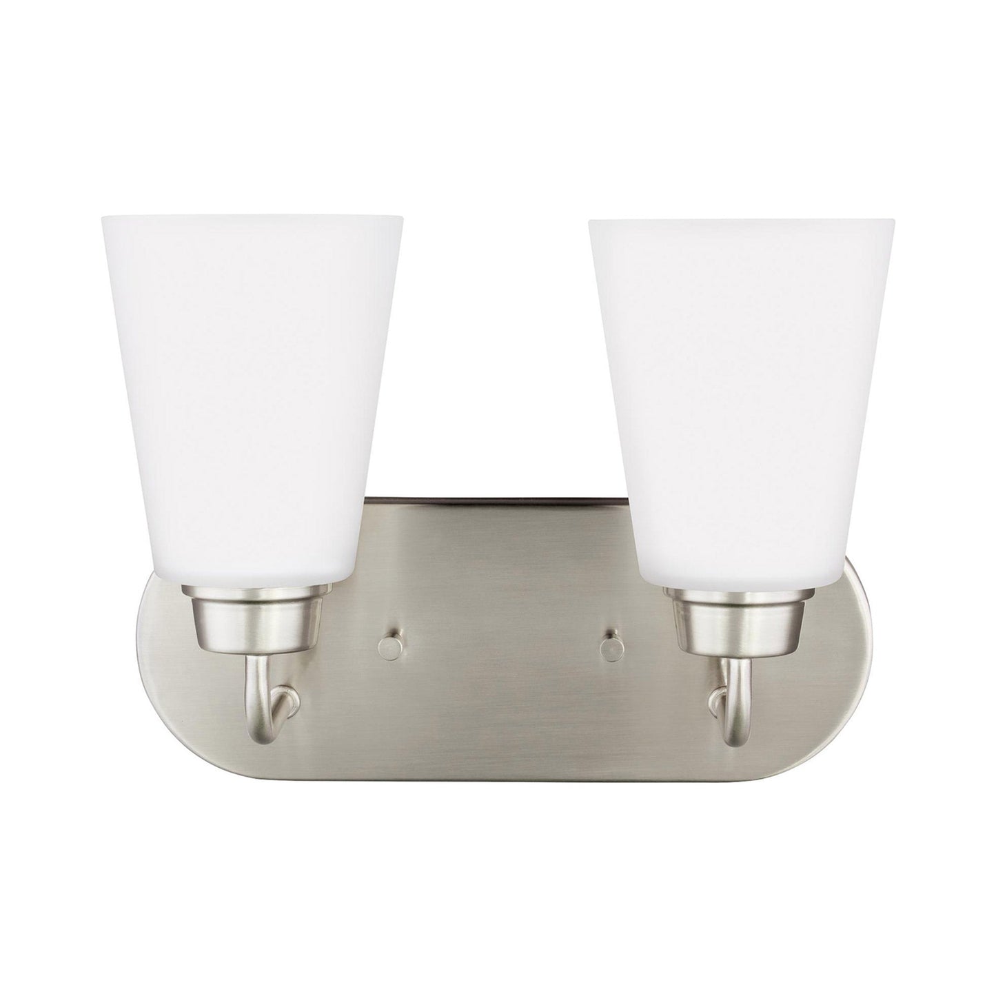 Kerrville Bath Vanity Light in Brushed Nickel (2-Light).