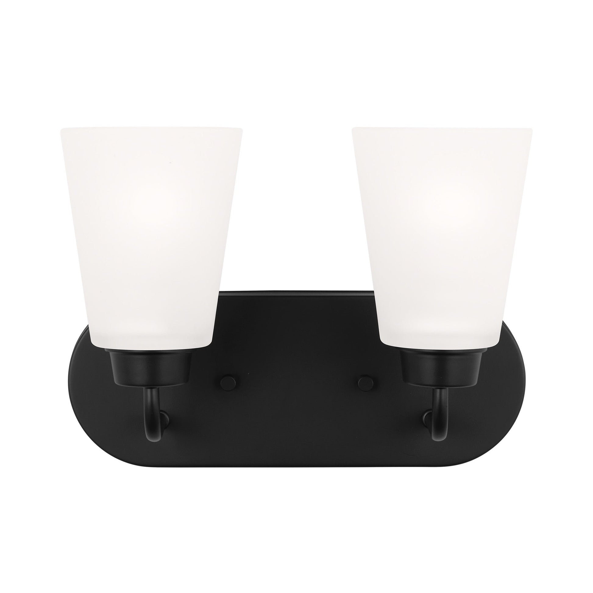 Kerrville Bath Vanity Light in Midnight Black (2-Light).