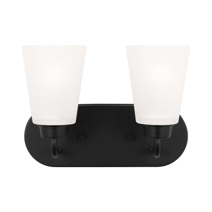 Kerrville Bath Vanity Light in Midnight Black (2-Light).