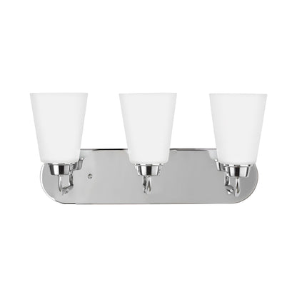 Kerrville Bath Vanity Light in Chrome (3-Light).