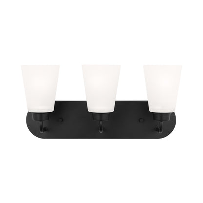 Kerrville Bath Vanity Light in Midnight Black (3-Light).