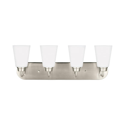 Kerrville Bath Vanity Light in Brushed Nickel (4-Light).