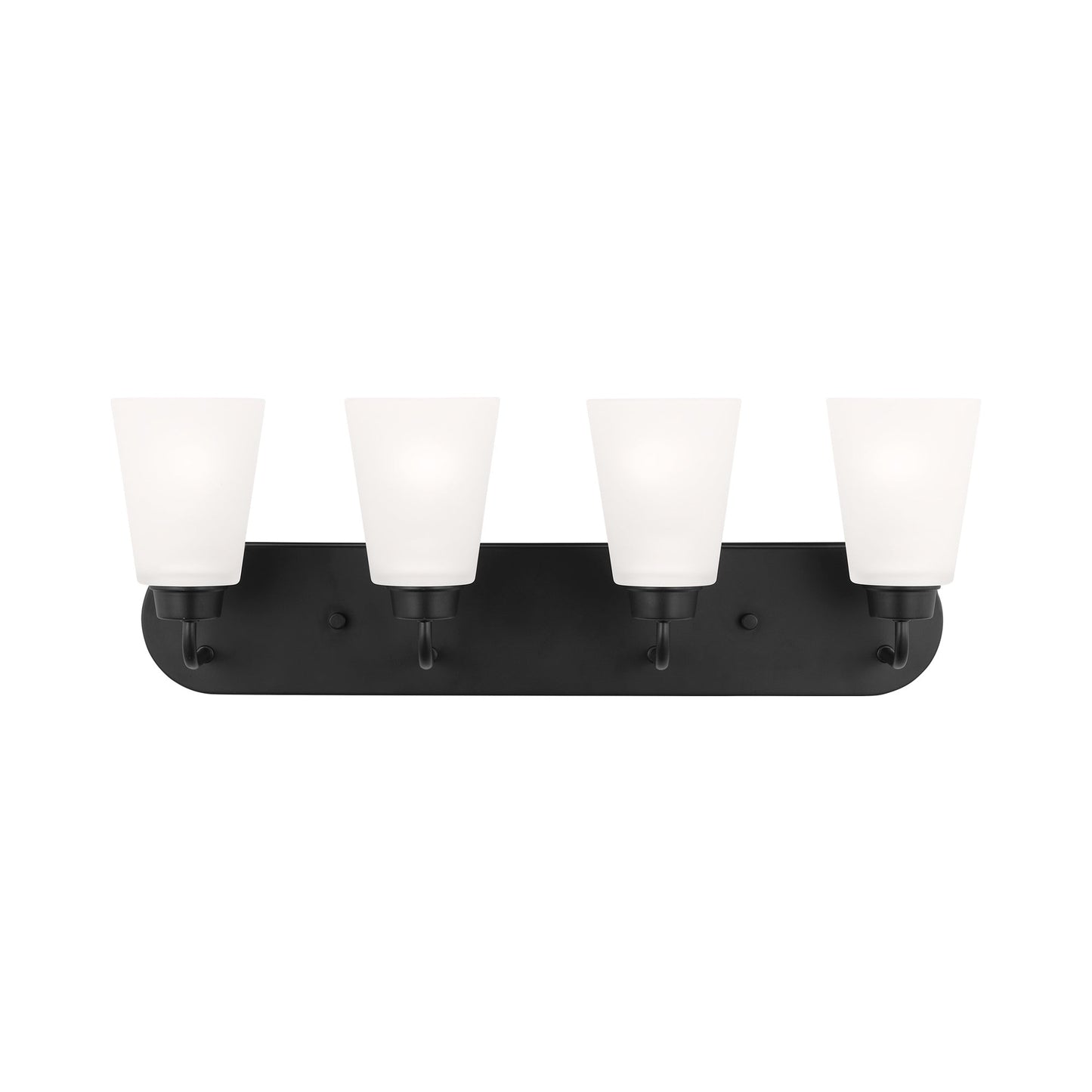 Kerrville Bath Vanity Light in Midnight Black (4-Light).
