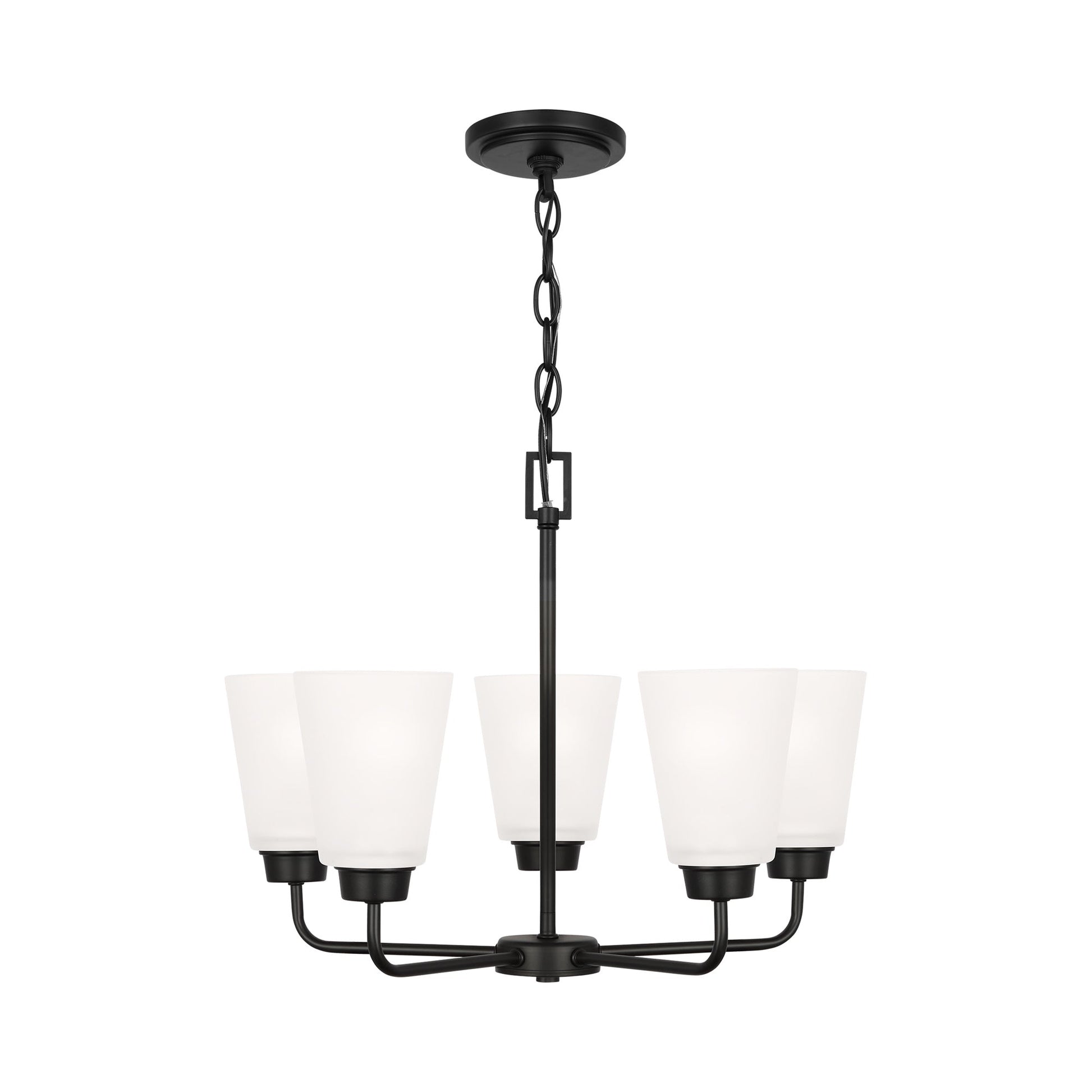 Kerrville Chandelier in Midnight Black (5-Light).