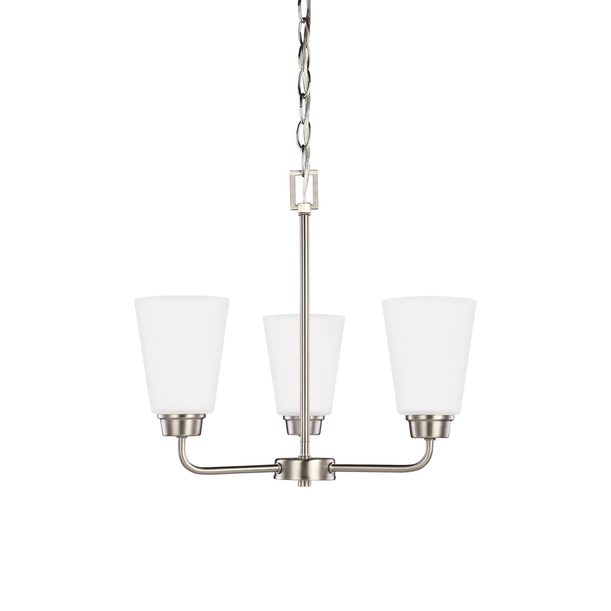 Kerrville Chandelier in Brushed Nickel (3-Light).