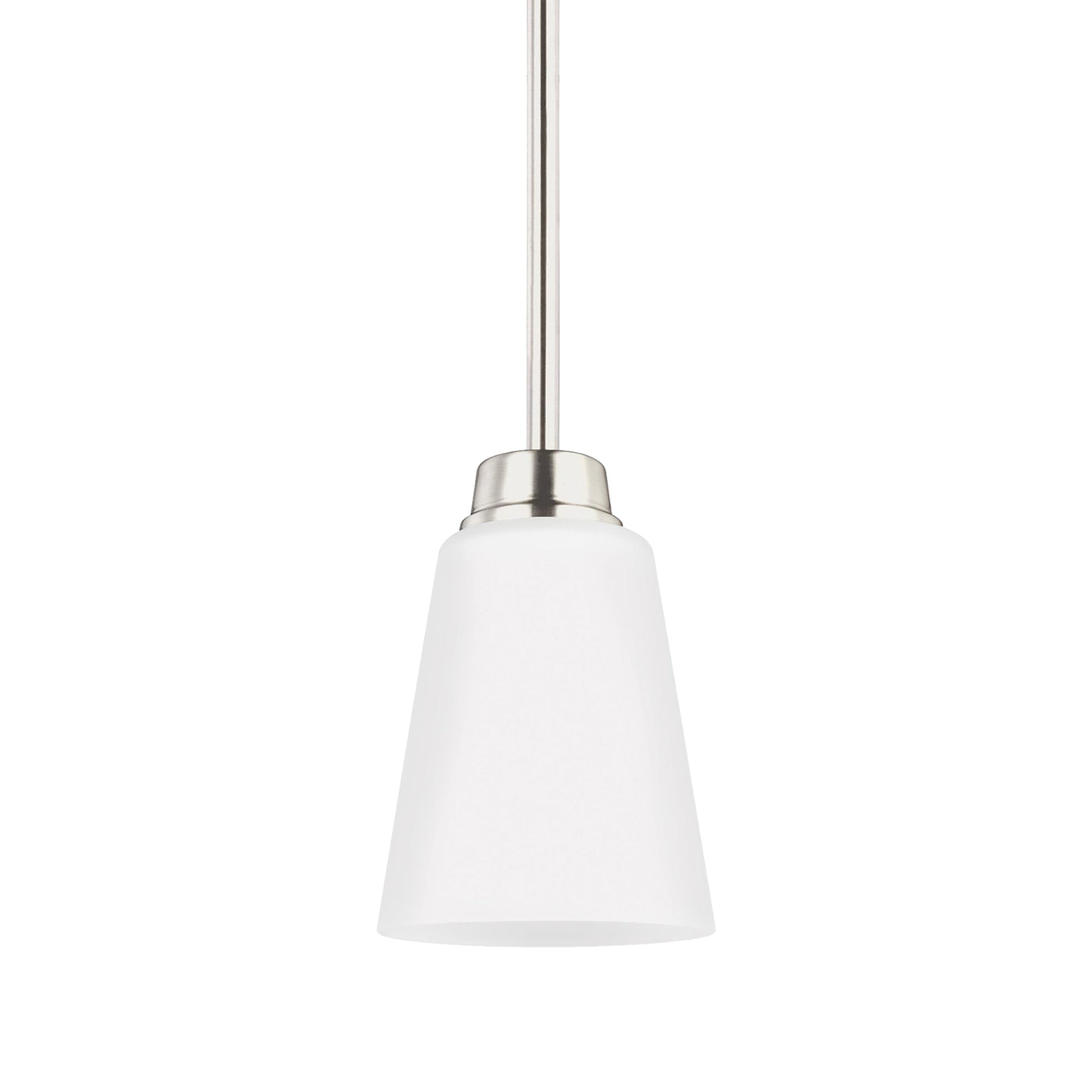 Kerrville Mini Pendant Light in Brushed Nickel.