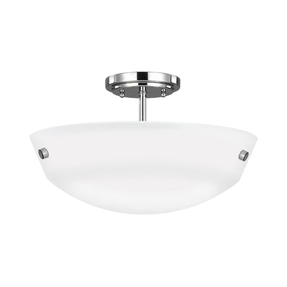 Kerrville Semi-Flush Convertible Pendant Light in Chrome.