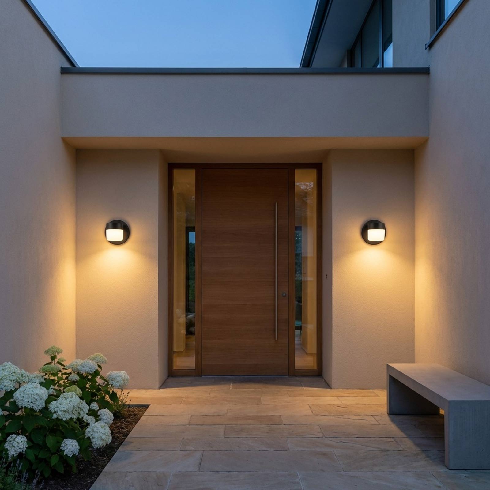 Kinwood Outdoor LED Wall Light in Outside Area.