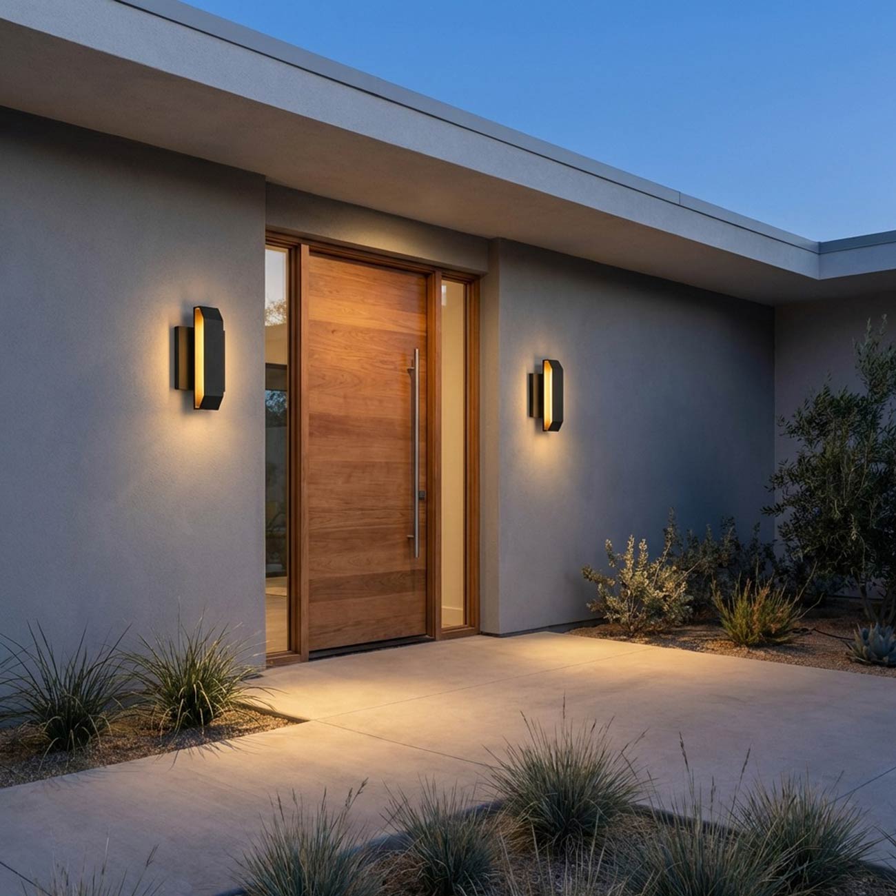 Lakemont Outdoor LED Wall Light in Outside Area.