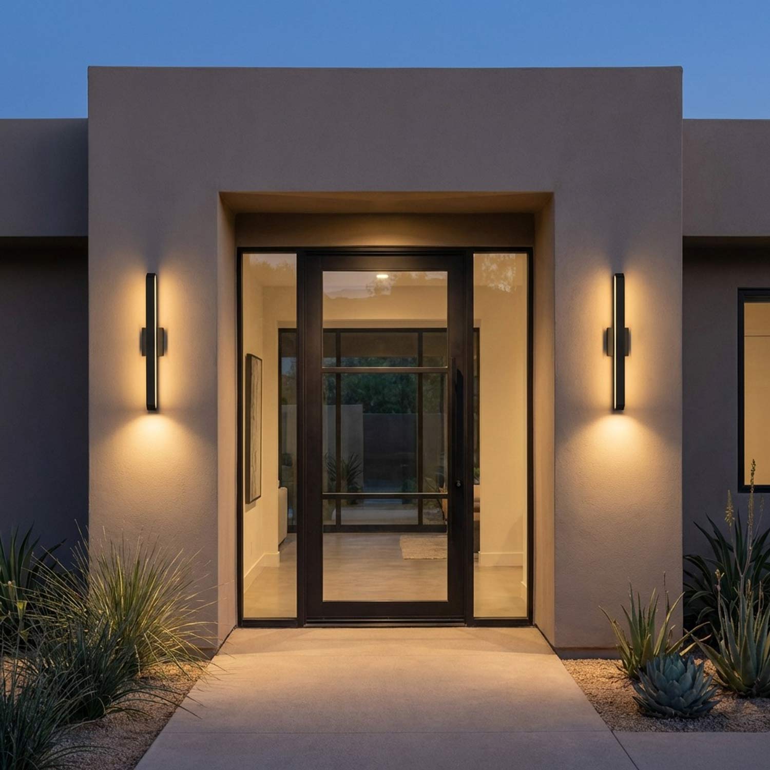 Lakemont Outdoor LED Wall Light in Outside Area.