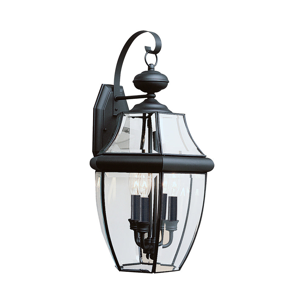 Lancaster Outdoor Wall Light in Black (23-Inch).