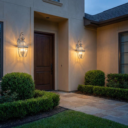 Lancaster Outdoor Wall Light in Outside Area.